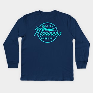 Mariners Catch Kids Long Sleeve T-Shirt